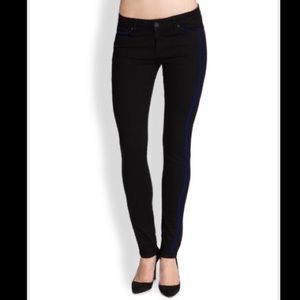 PAIGE Black Velvet Skinny Denim Jeans Size 29